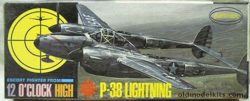 Aurora 1/48 12 O'Clock High P-38 Lightning, 346-130 plastic model kit